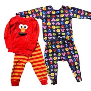 Hanna Andersson Elmo lot - pajamas, 2 piece outfit